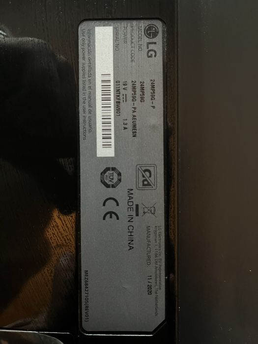 Vand Monitor LG MP59G 24” FULL HD 1920x1080