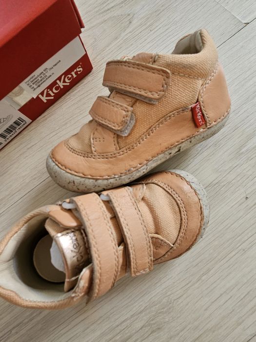 Pantofi barefoot din piele Kickers 21