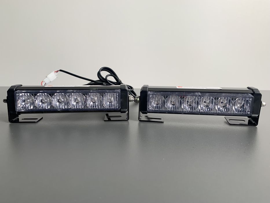 Stroboscoape auto 6 LED grila rosu-albastru/galben-galben