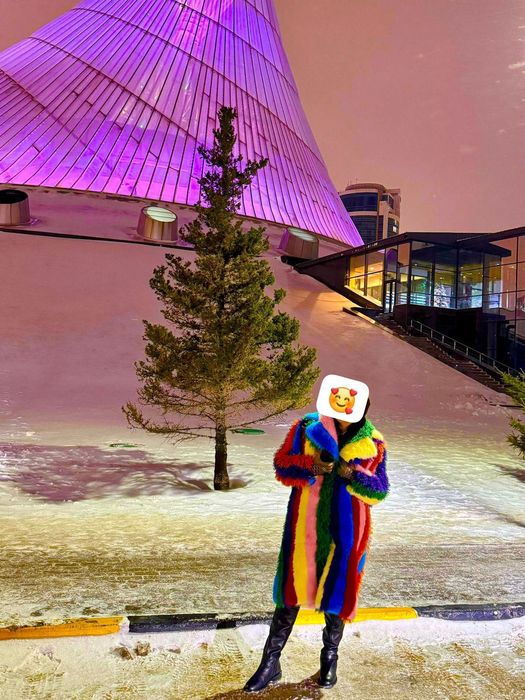 Оригинальная модная шуба