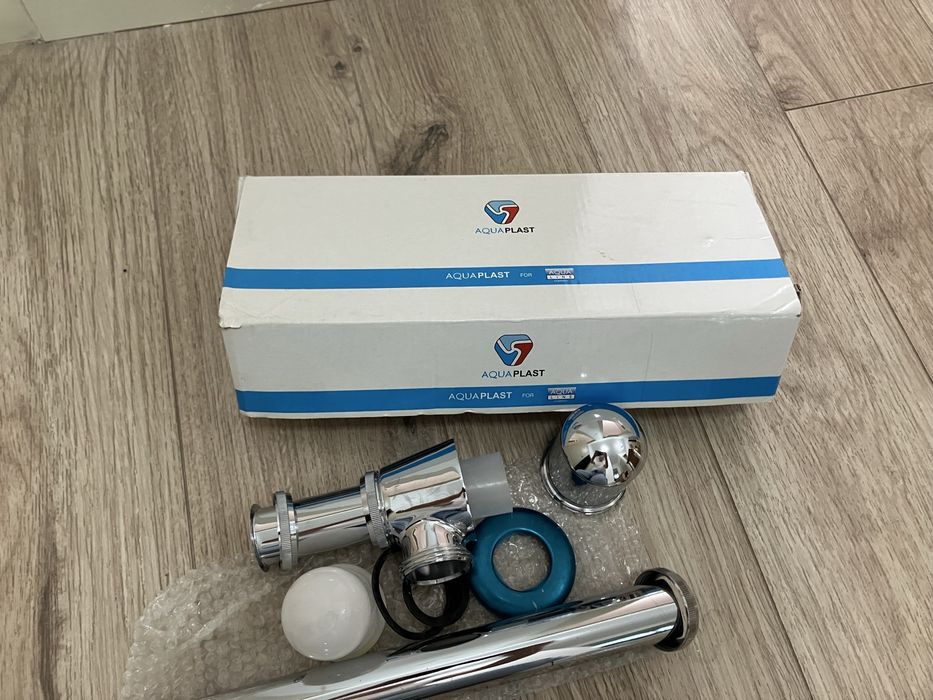 Сифон хром для раковины aquaplast