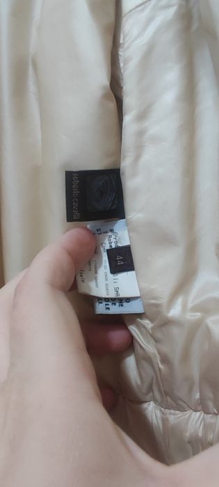 Пуховик с норкой Roberto Cavalli