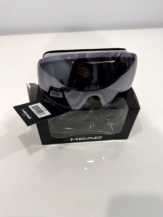 ochelari schi/snowboard HEAD albi cu lentila fumurie