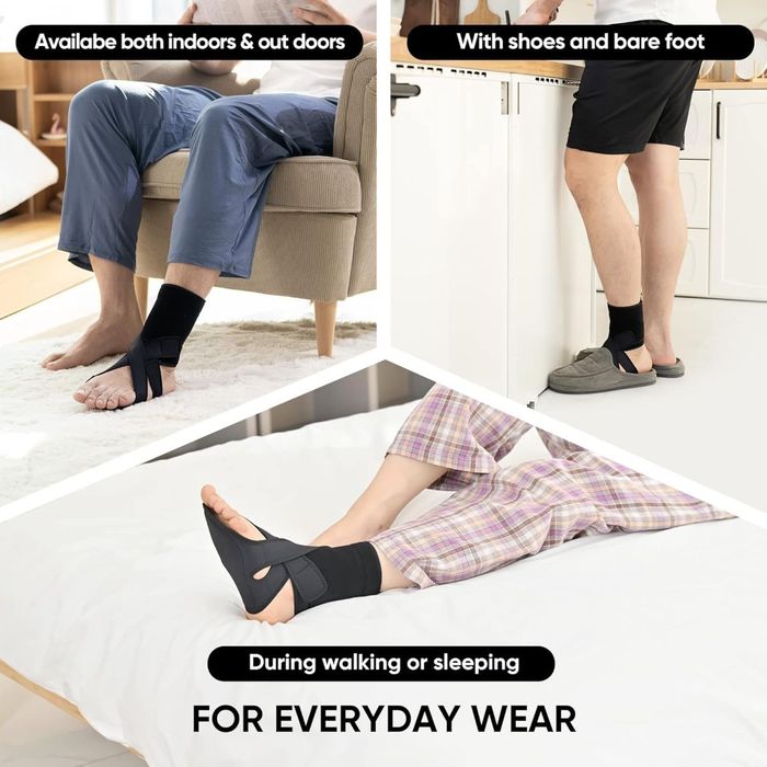 Бандаж фиксатор для ног при свисающей стопе foot drop