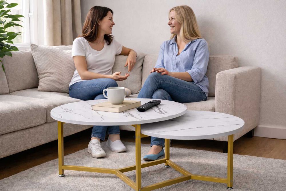 Комнатный журнальный стол, кофейный, складной, минималистичный