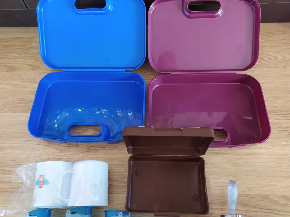 НОВИ кутии за храна, шишета и чаши