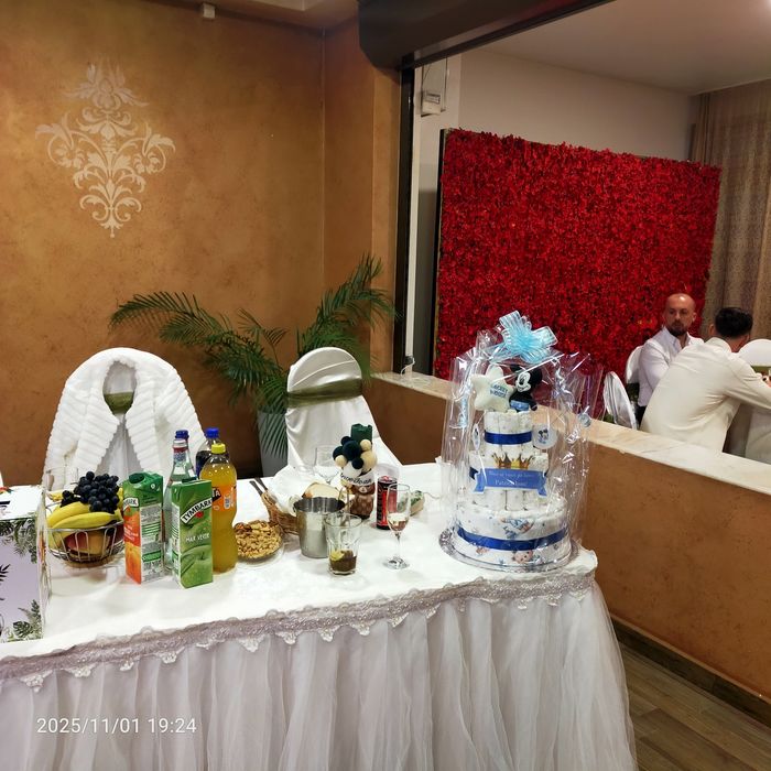 Tort din pampers pentru botez, prima vizita sau moț