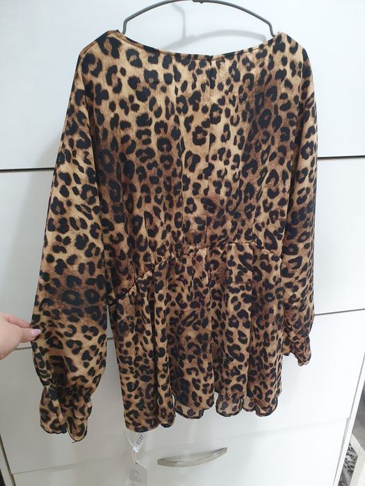 Платье туника леопард