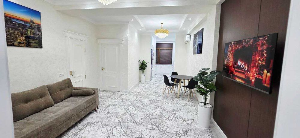 ЖК Salamatina 2 комнатная квартира ЕВРО ремонт 57м2 с обстановкой