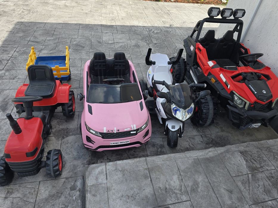 Vând 3 masini electrice + tractor