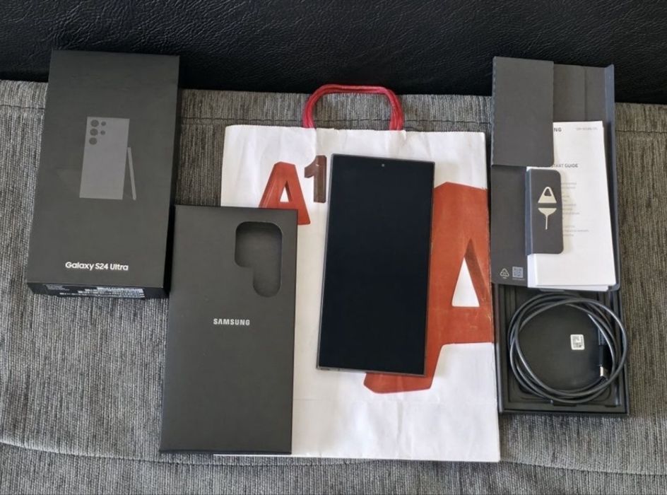 512GB Samsung S24 Ultra A1 Гаранция 2026г. Black / Черен