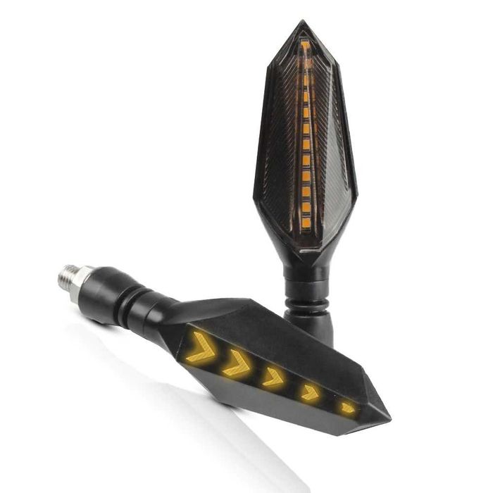 Set 2 semnalizatoare secventiale LED pentru scuter, bicicleta electrica, motociclete, streetbike