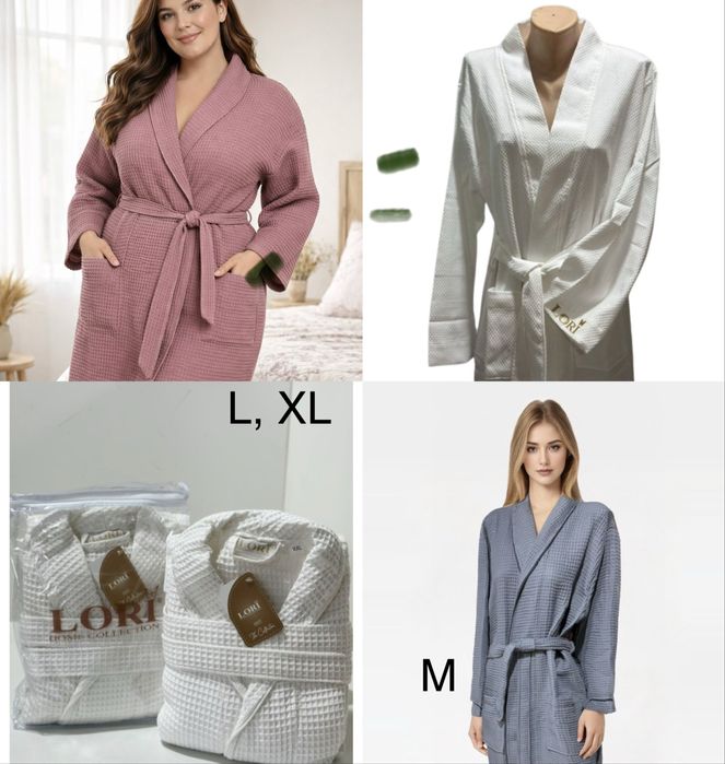 Халаты вафельные, полотенца, фритюрница, наволочки, домашние фартуки