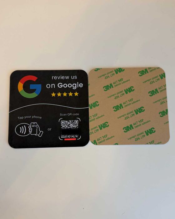 Card NFC — Recenzii Google, direct de pe telefon (Negru)