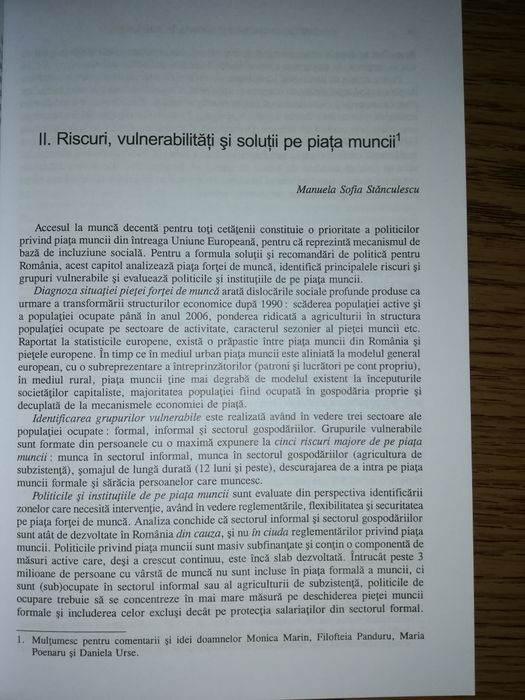 Riscuri si inechitati sociale in Romania - Marian Preda