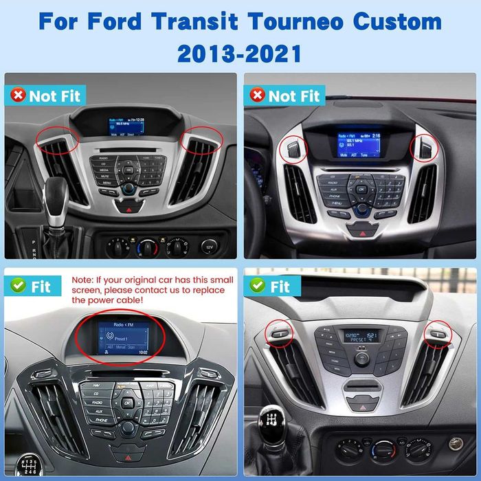 Android автомобилно радио за Ford Transit Tourneo Custom 2013-2021