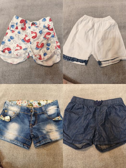 Lot 13 perechi pantaloni scurți 110-122 fete
