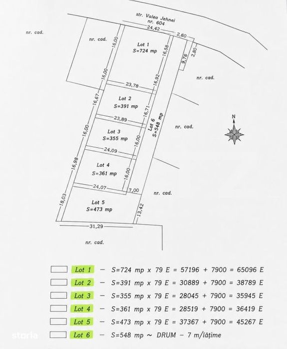 Teren intravilan 1450 mp, zona Valea Jelnei