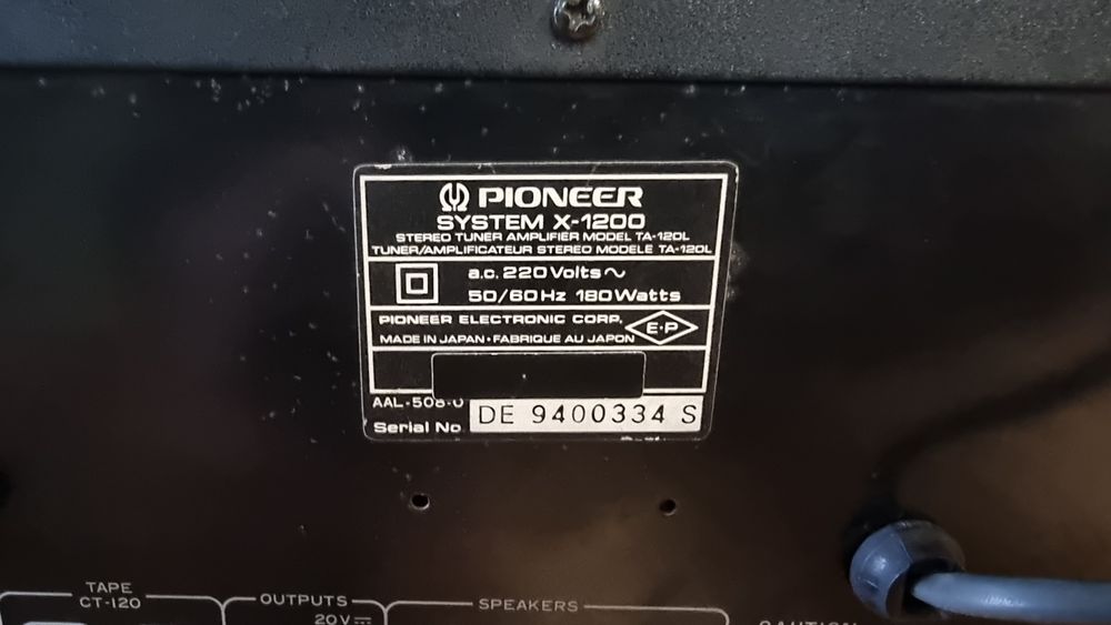 Pioneer TA-1201 Усилвател, Ресивър