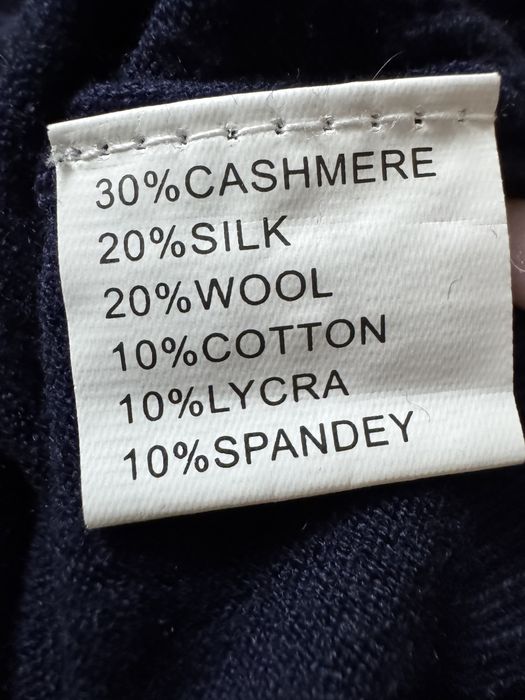 Pulover lung cu mătase, cașmir și lână In Style Fashion, mărime S.