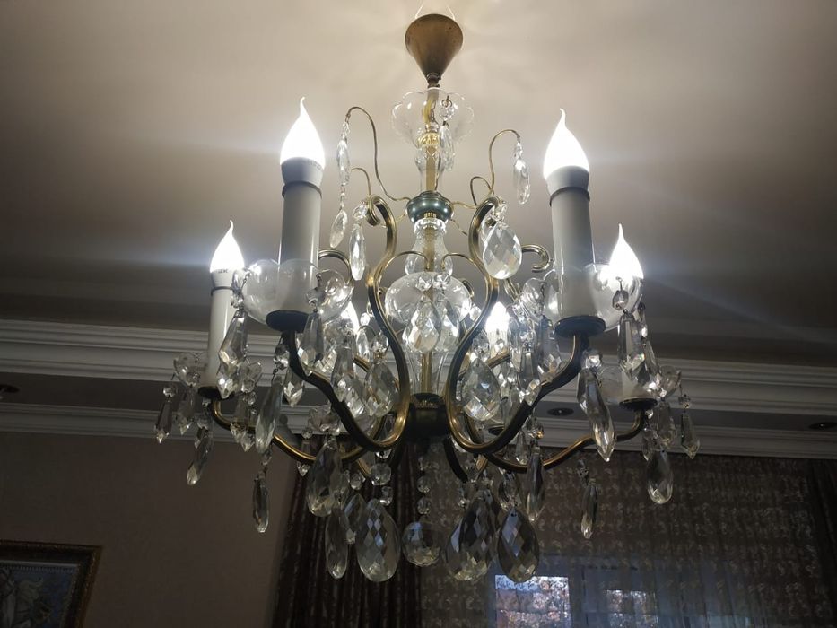 Люстра хрустальная, СССР / Чехословакия, 1980-е