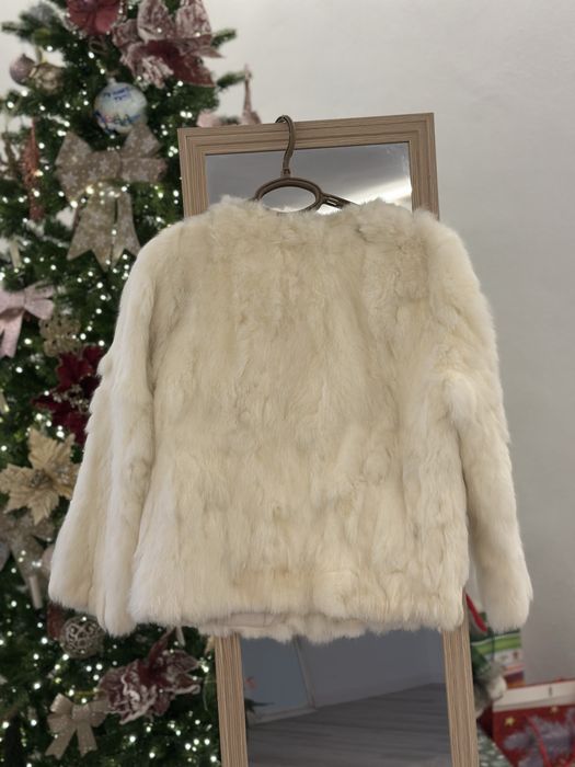 Jacheta din blana naturala de iepure