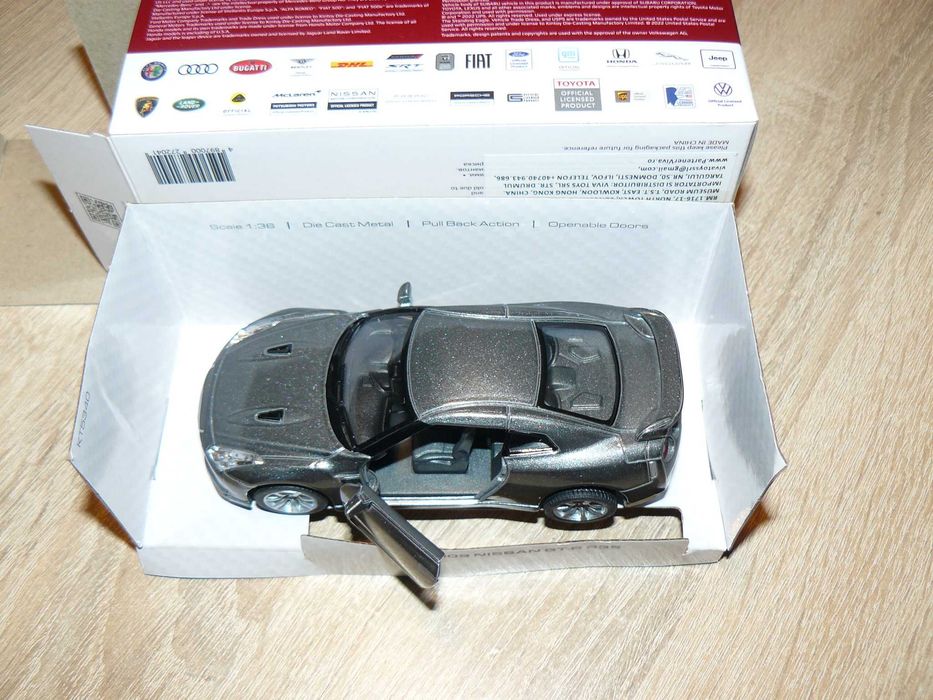 Macheta Auto De Colectie NISSAN GT-R R35 Scara 1:36,Noua,De KINSMART