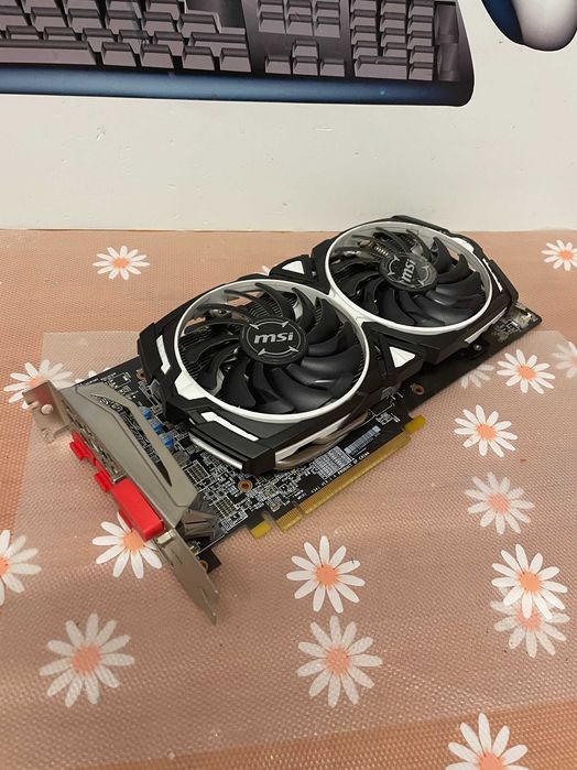 Placa video MSI Radeon RX 580, ARMOR OC, 8GB GDDR5, 256-bit, Garantie