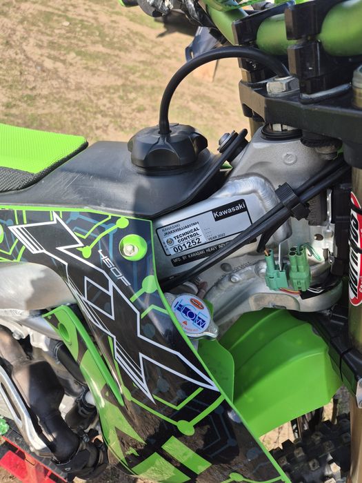 Кавазаки КХ450f 2022г на 85мч.Мотора е като нов.Много туниг