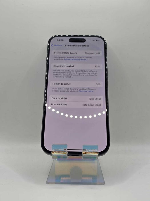 Iphone 15, MEM 128GB, RAM 6GB, Black, Amanet Doamna Ghica, Cod: 86718