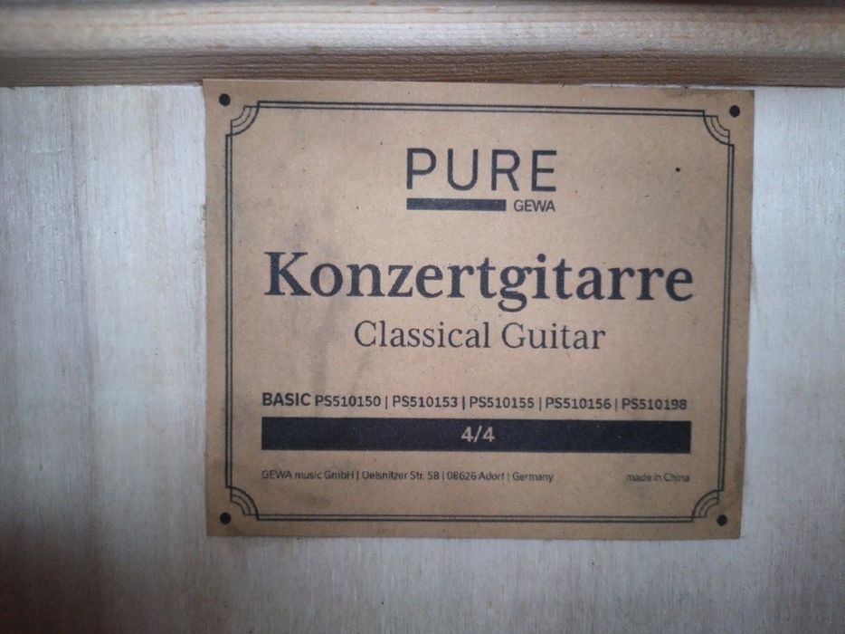 Гитара PURE GEWA в отличном состоянии