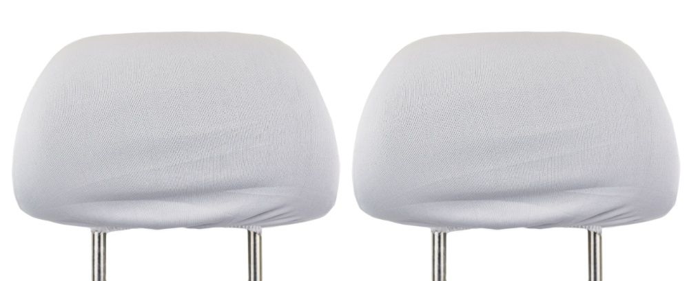 Комплект Калъфки за облегалки за глава на Кола Бус бели и черни 2 броя