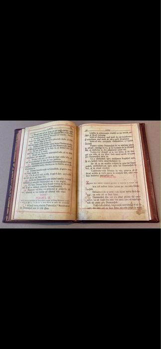 Psaltirea 1895 – Carol I Ediție Facsimil legată in piele naturala de vițel