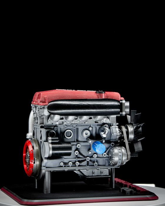 Motor Nissan SR20DET – Scară 1/6 | Miniatură 3D Handmade | JDM