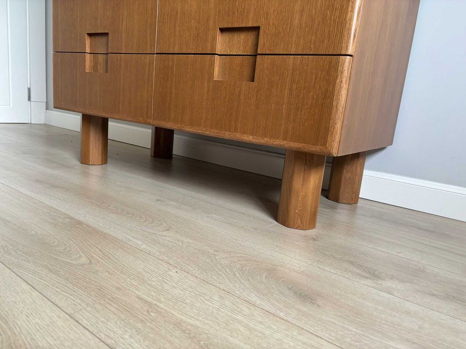 Sifonier/dulap cu usi lemn masiv lucrat manual