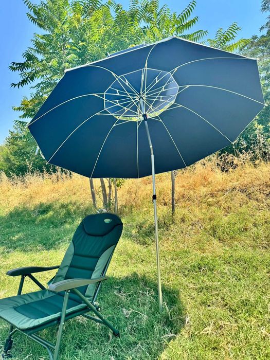 Чадър Риболов, Плаж С ТЕНТА Диаметър 2.00м/2.20м/2.40м/2.60 UV60+Клапа