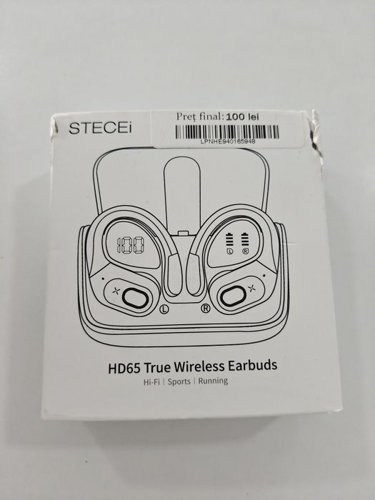 Căști Bluetooth sport ,75h, 4 microfoane