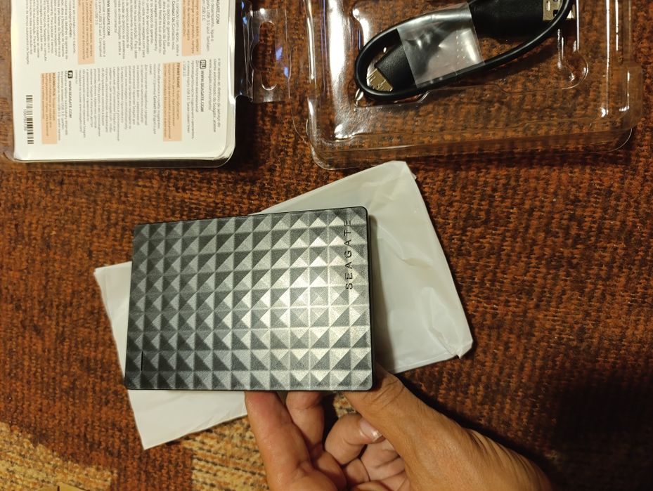 Външен твърд диск Seagate Expansion Portable 2TB, USB 3.0, Черен