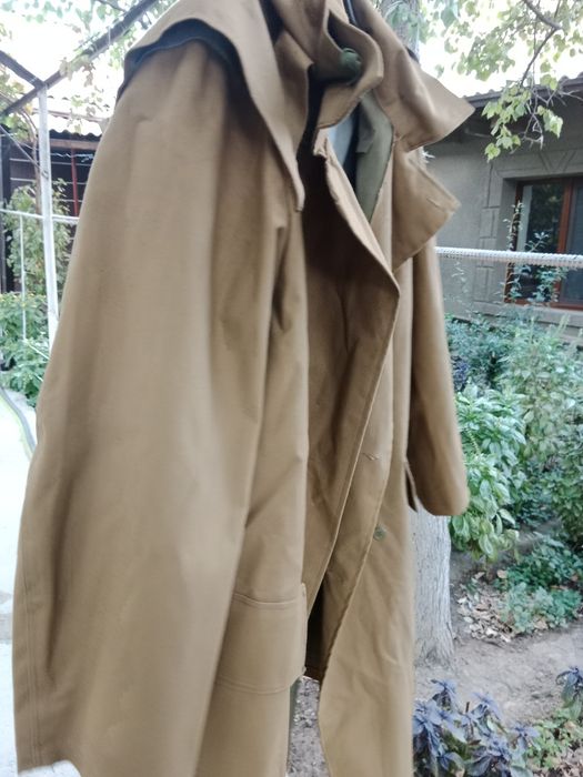 Плащ брезентовый ( защитного цвета)