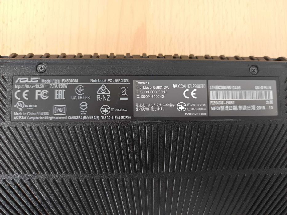 Laptop Gaming ASUS TUF FX504GM_FX80GM GTX 1060-i5-8300H(4C 8T) SSD