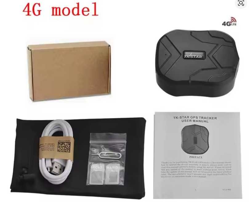 GPS Tracker Auto 4G LTE TK905B – 10000mAh, Magnet, Waterproof, Urmărire Real-Time + Alarmă Anti-Furt barca animale rulota