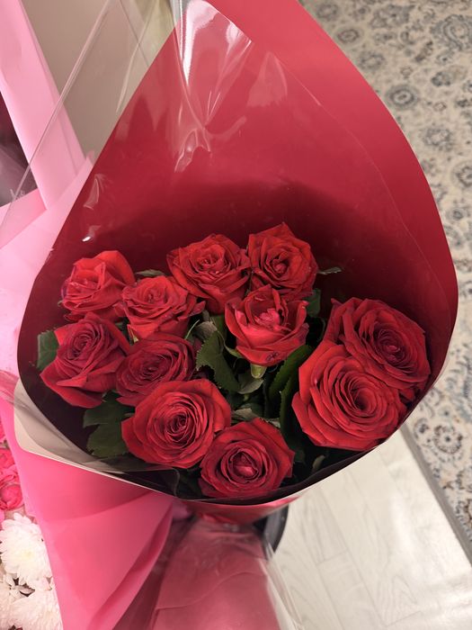 Красные розы 11 шт