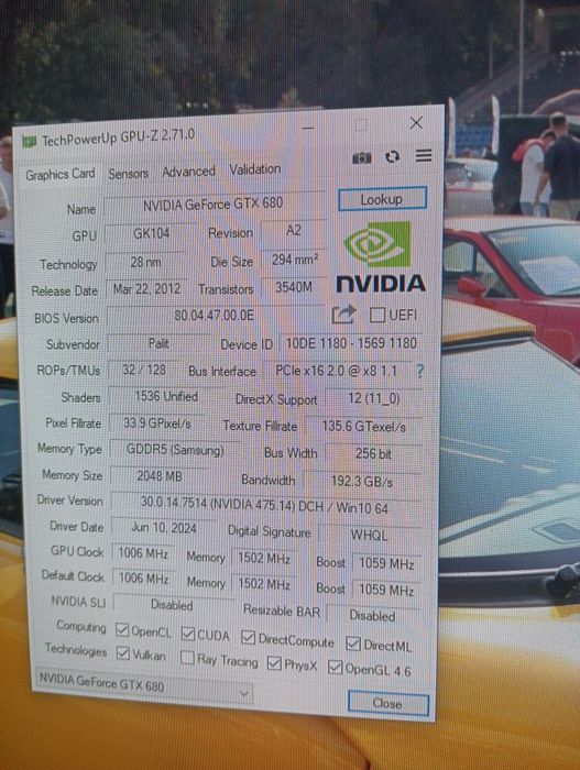 GTX 680 2g Samsung