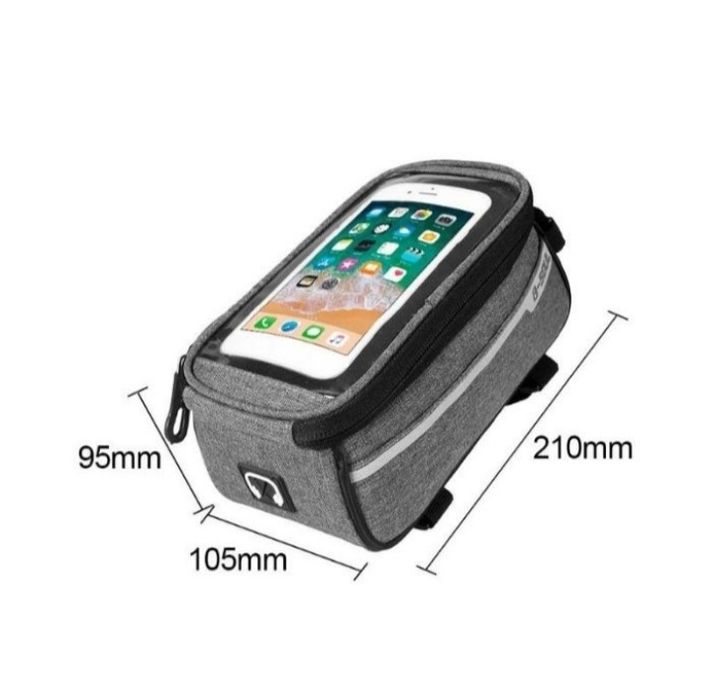 Geanta cadru bicicleta husa smartphone depozitare 6 inch mtb cursiera