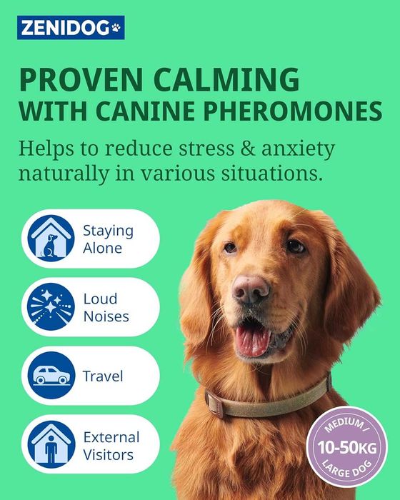 Нашийник Zenidog, Успокояващи феромони, за кучета между 10 кг - 50 кг