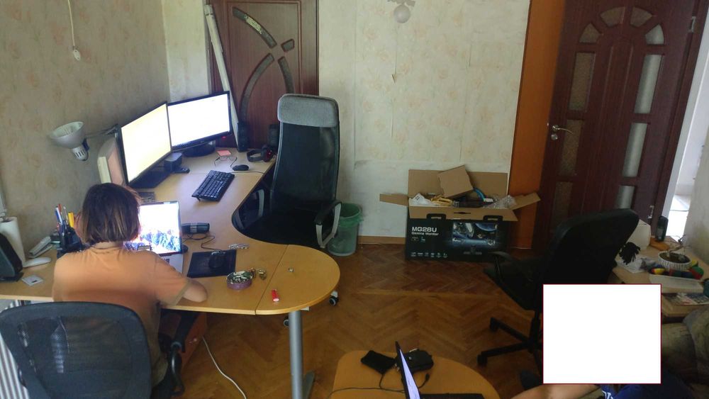 Birou colt IKEA Galant mare, modular, cu extensii, reglabil