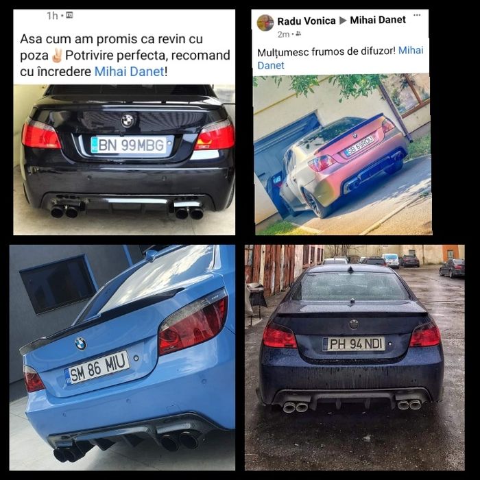 Lip prelungire buza față din fibra de sticla bmw e60 e61