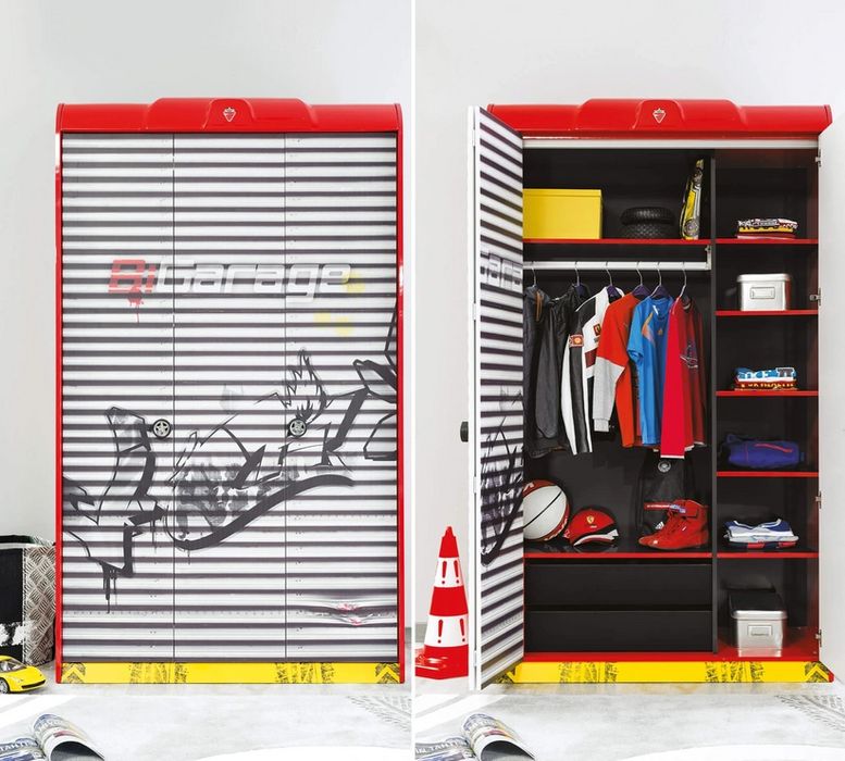 Детски Трикрилен гардероб Champion Racer