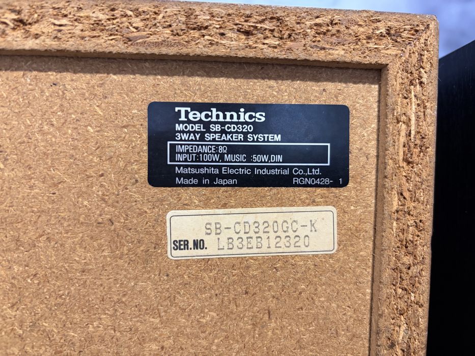 Boxe Technics SB‑CD320, 3 căi, 100W, made in Japan