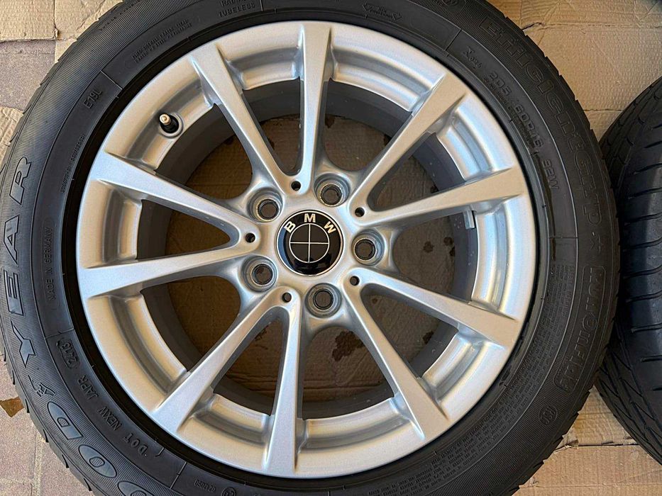 Roti complete import Germania: jante orginale BMW Style 390, ca si noi Seria 1 3 4 F20 F30 F31 F32 F33 + 205 60 16 VARA Goodyear Runflat